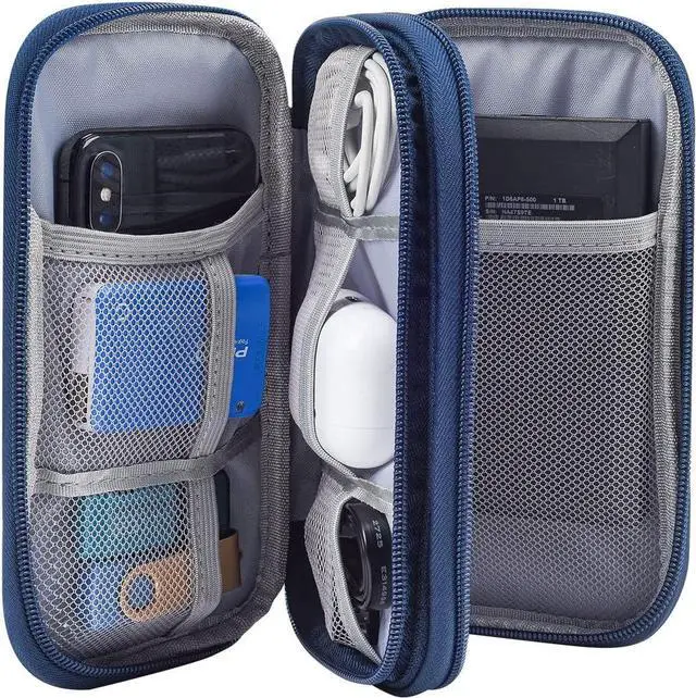 Alt view image 5 of 7 - Portable Waterproof Electronics Accessories Case and Organizer Bag for Cables USB Drives and Chargers