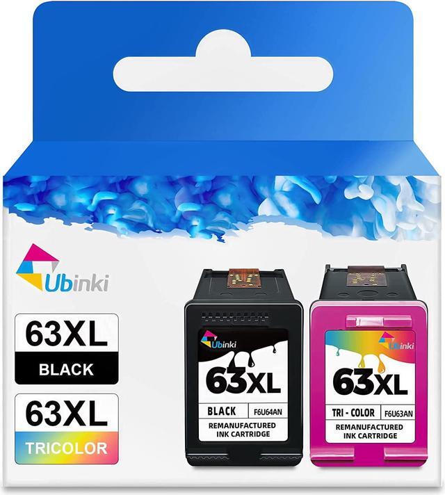 豪華 Black Cartridge Ink 63XL Ubinki Color Replacement Pack Combo ジャケット・アウター