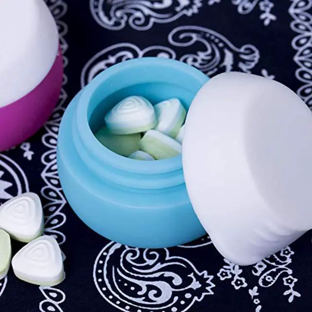 Alt view image 6 of 7 - Gemice Travel Size Containers for Toiletries,1oz,4 Pack,Pink | TSA Approved Silicone Cream JarsLeak-proof Travel Accessories with Lid,For Cosmetic Makeup Face Body Hand Cream