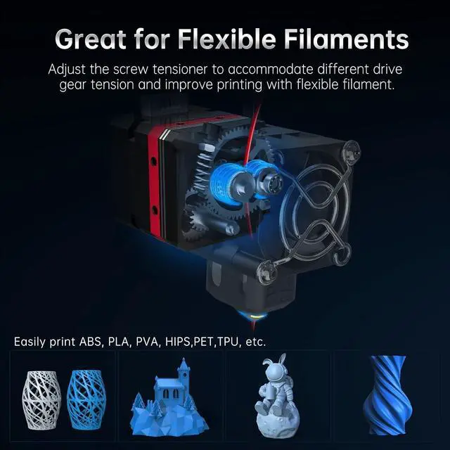 Alt view image 6 of 7 - H2 V2S Direct Drive Extruder 24V H2 V2.0 Upgrade for Ender-3 Pro Ender-5 CR10  B1 BX Voron V0 2.4 Dual Gear Extruder DIY 3D Printer Kit