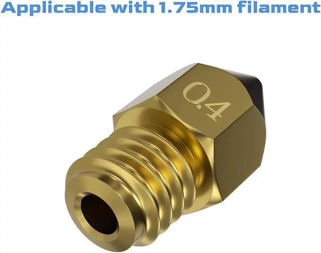 Alt view image 4 of 7 - 31PCS MK8 3D Printer Nozzles Extruder for Ender 3, 0.4mm 0.1 0.2 0.3 0.5 0.6 0.8 1.0mm Nozzles with Cleaning Kit for Ender 3 V2/Pro (1.75mm Filament)