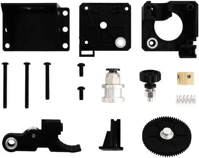 Alt view image 2 of 6 - Titan Extruder Parts 3D Printer Stock Feeder Compatible with ANYCUBIC Mega S X Series,CR10,Ender 3 Series DIY 3D Printer, ED3 V6 Hotend J-Head Bowden Mounting Bracket 1.75mm PLA Filament