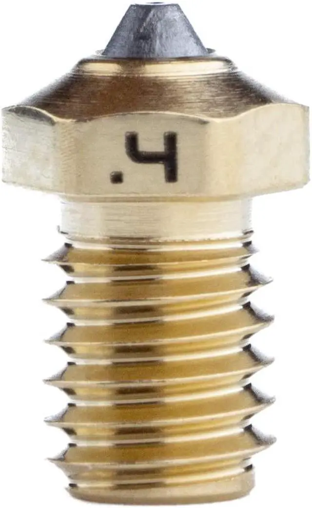 Main image of Diamondback Nozzles  V6 Compatible  Polycrystalline Solid Diamond Tip 3D Printer Nozzles, Improved Extrusion, Any Filament, Long Life, Wear Resistant, Layer Adhesion, USA Made (1.75mm x 0.4mm)