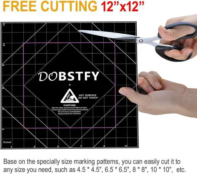 Alt view image 2 of 5 - DOBSTFY 3D Printing Build Surface,with Premium Adhesive 3D Printer Heat Bed Platform Sticker Sheet,for Ender 3 Max Neo/CR 3040 Pro/CR 10 V3/CR 10S Pro V2/Ender 3 S1 Plus/4Pack 12x12inch(305mmx305mm)