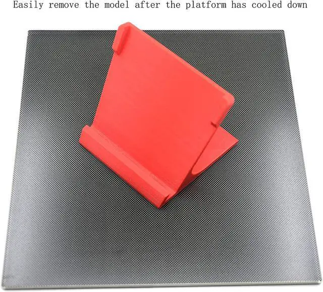 Alt view image 3 of 7 - Platform Heated Bed 220x220x4mm Build Surface Glass Upgraded Build Plate with 4pcs Clips for 3D Printer (220x220mm)