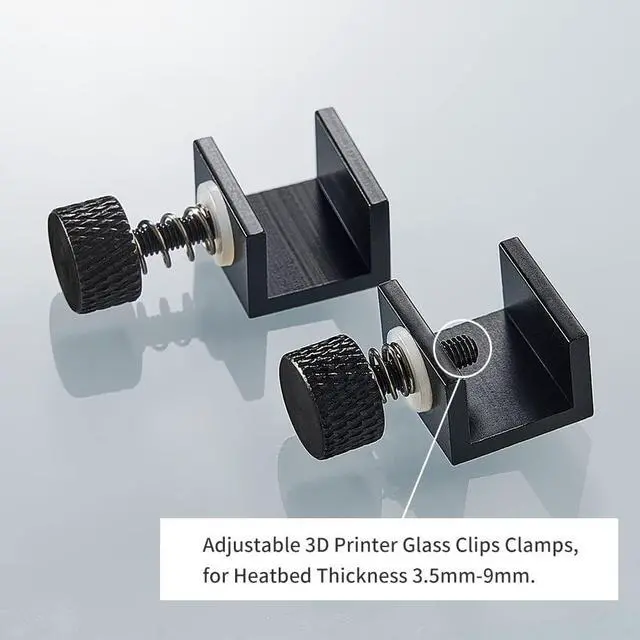 Alt view image 4 of 6 - 5Aplusreprap Ender-3 Bed Leveling Kit Upgrade: with Ender 3 Springs and Clips for Creatlty Ender 3 Pro, Ender 5/Ender 5 Plus/Pro, CR-10, CR10S/CR 10S Pro 3D Printers, Easy to Install and Level