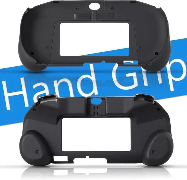 Alt view image 2 of 6 - Hand Grip Handle Joypad Protective Case with L2 R2 Trigger Button Grip Shell Controller Protective Case for PS Vita 2000 PSV 2000 PS Vita Slim.