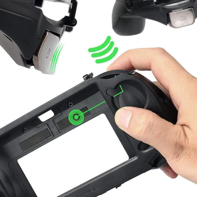 Alt view image 4 of 7 - L2 R2 Trigger Hand Grip Shell Controller Protective Case for PS Vita 1000