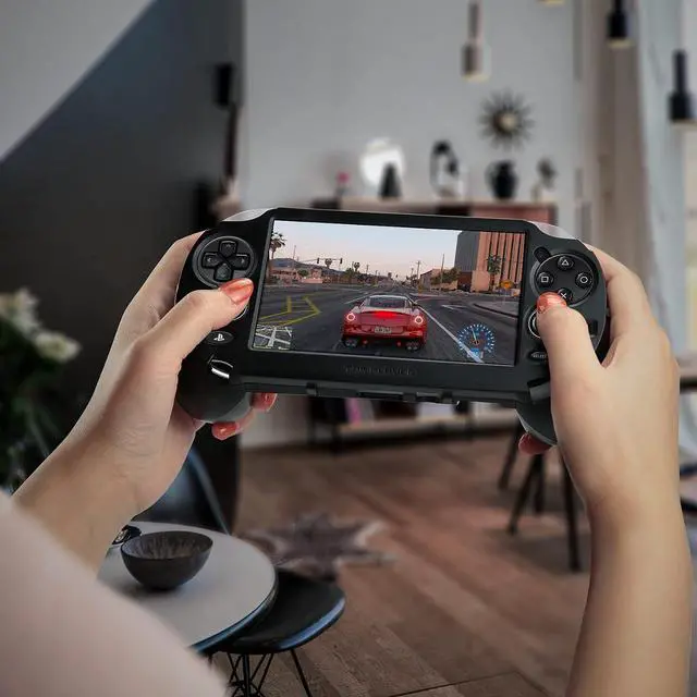 Alt view image 6 of 7 - L2 R2 Trigger Hand Grip Shell Controller Protective Case for PS Vita 1000