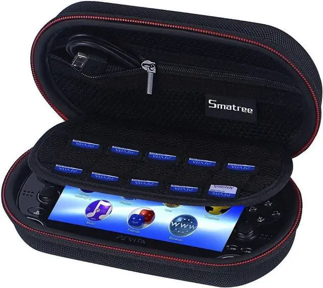 Alt view image 6 of 6 - Smatree P100 Carrying Case Compatible for PS Vita, PS Vita Slim,PSP 3000(Without Cover) (Not Fit with PS Vita PCH 2000!)(Console and Accessories NOT Included)