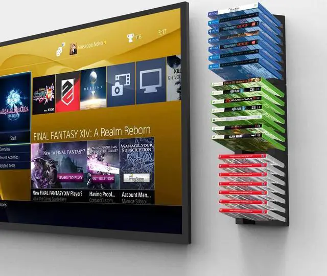 Alt view image 6 of 7 - Monzlteck Video Game Case Storage Wall Mount,Gaming Accessories