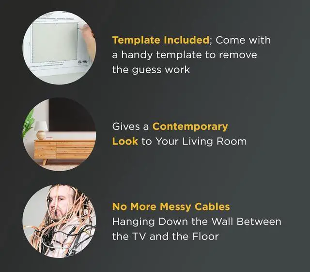 Alt view image 6 of 7 - Electronics In Wall Cable Management Kit Behind Wall TV Wire Kit With Duplex Power Outlet - In Wall Cord Concealer With 3 Interchangeable Cable Inserts - Easy DIY Without Electrician White