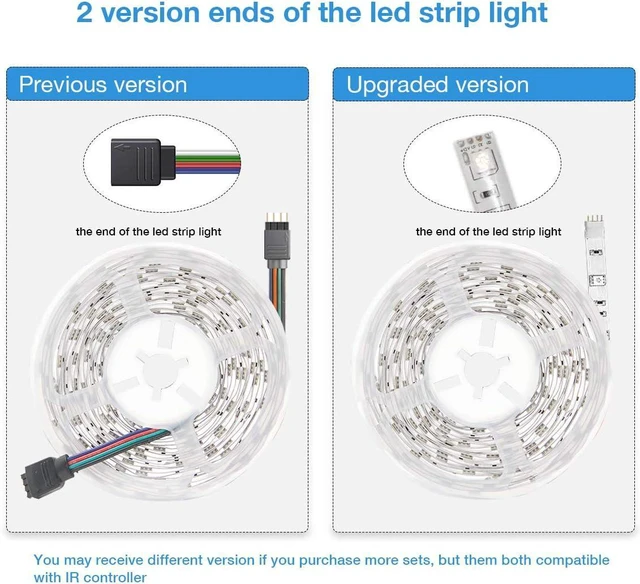 Alt view image 6 of 7 - Led Strip Lights 32.8 ft RGB Color Changing Lights Strip for Bedroom Desk Home Decoration with Remote and Power Supply