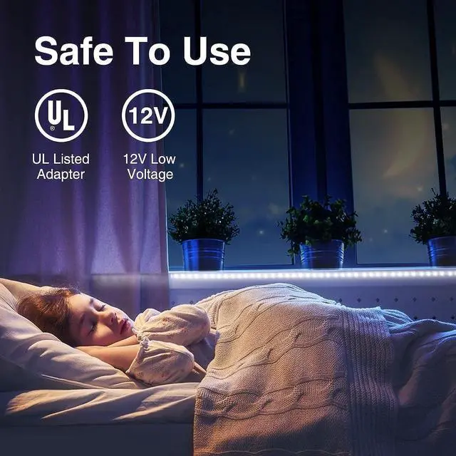 Alt view image 5 of 7 - LED Light Strip 16.4ft Dimmable LED Tape Light 6000K Daylight White Strip Lighting 300 LEDs Flexible Vanity Mirror Light 5M 12V Ribbon Rope Light for Bedroom Under Cabinet Kitchen Christams