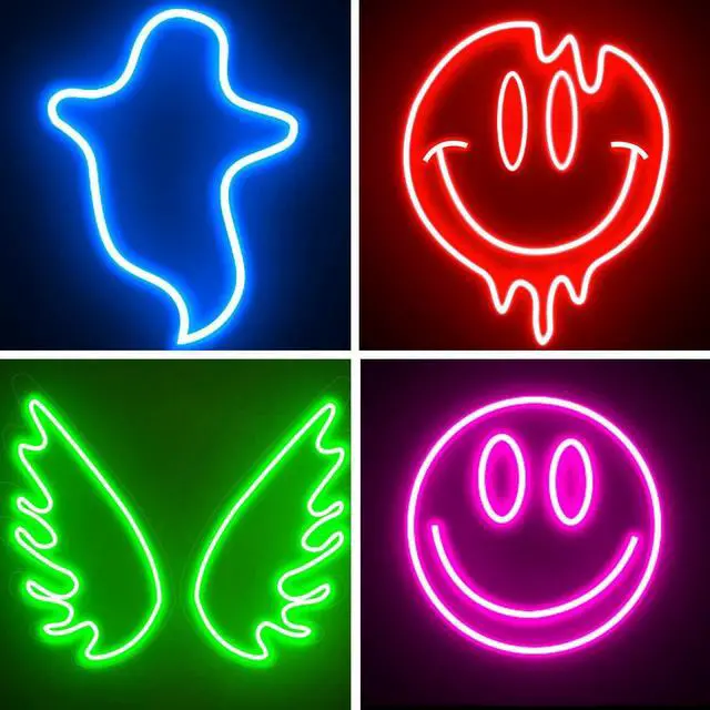 Alt view image 5 of 7 - 16.4ft LED neon Lights with Remote APP Control IP65 Waterproof Flexible Neon Strip Lights 24V RGB LED Rope Lights for Bedroom Room Outdoors Decor
