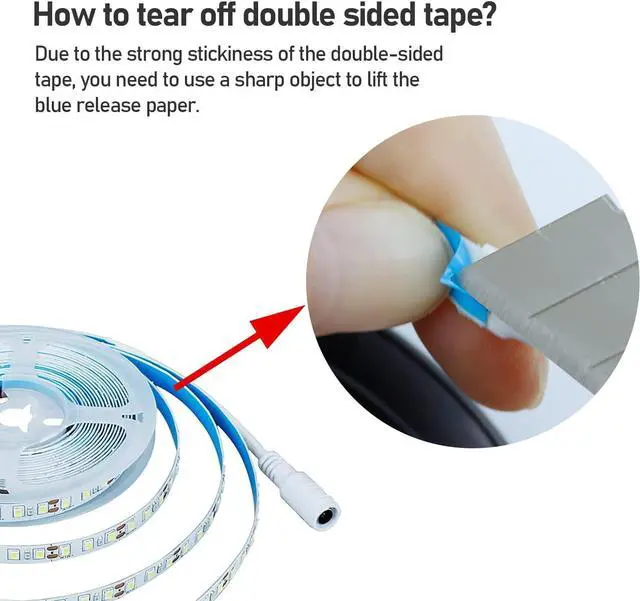Alt view image 5 of 7 - 12V 5M/16.4ft LED Strip Light Blue 600LEDs Flexible SMD2835 High Brightness No-Waterproof IP20 LED Tape Lights for Bedroom Christmas Party etc(No Power Supply)