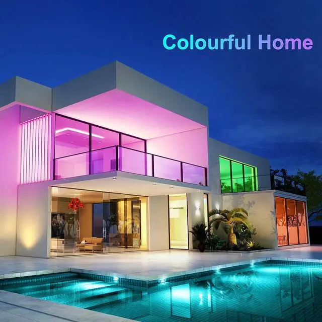 Alt view image 6 of 7 - LED Lights for Bedroom 100 ft Color Changing LED Strip Lights with 44-Key Remote 24 Volt RGB SMD2835 Tape Lights for Bedroom Room Decor Indoor IG TikTok DIY(44key Remote)