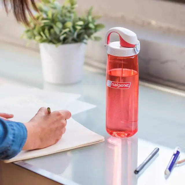 Alt view image 3 of 6 - Nalgene On the Fly BPA-Free Water Bottle, Juniper with Juniper/Orange, 24 Oz