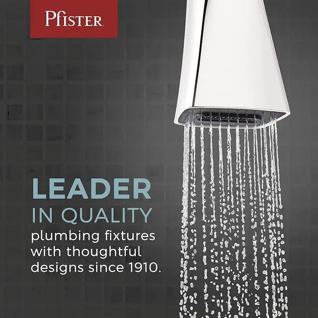 Alt view image 6 of 6 - Pfister R890600 Pfirst Modern 1-Handle Shower Trim Only Less Showerhead, Polished Chrome