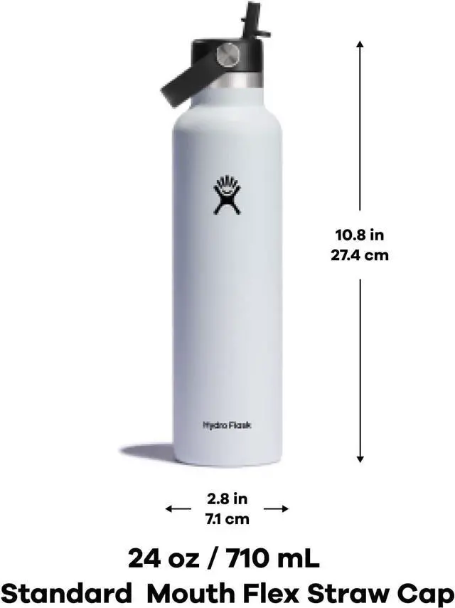 Alt view image 7 of 7 - Hydro Flask Standard Flex Straw Cap Trillium 24 Oz