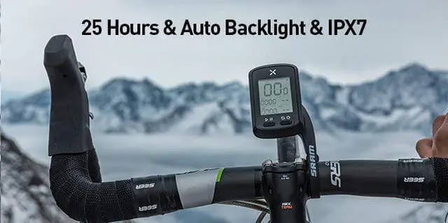 Alt view image 5 of 7 - G+ GPS Bike Computer ANT+ with 2 Smart Cadence Sensor, Bluetooth Cycling Computer, Wireless Bicycle Speedometer Odometer, Waterproof MTB Tracker Fits All Bikes (Support Heart Rate Monitor)