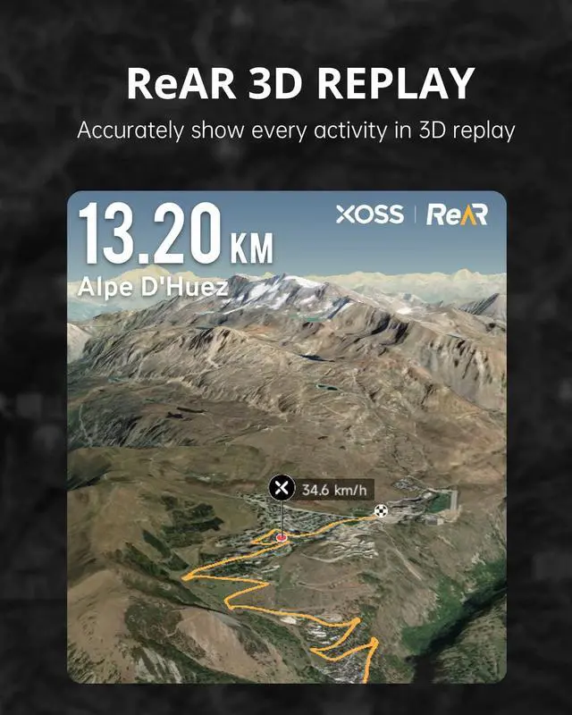 Alt view image 7 of 7 - NAV Cycling Computer GPS Wireless Ant+ Cycling Computer GPS with Bluetooth, IPX7 Waterproof Bicycle Speedometer Odometer with 2.4Inch LCD and Auto Backlight Fits All Bikes
