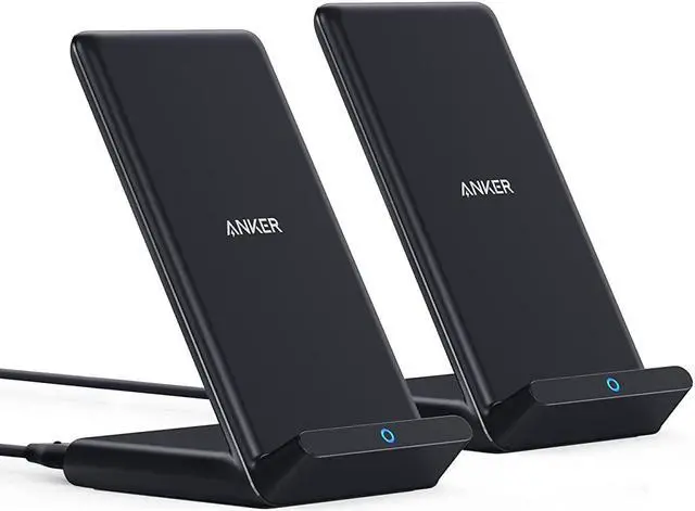 Main image of 2 Pack 313 Wireless Charger (Stand) Qi-Certified for iPhone 16/16 Pro/16 Pro Max/15/14/13 10W Fast-Charging Galaxy S23 S22 S21(No AC Adapter)