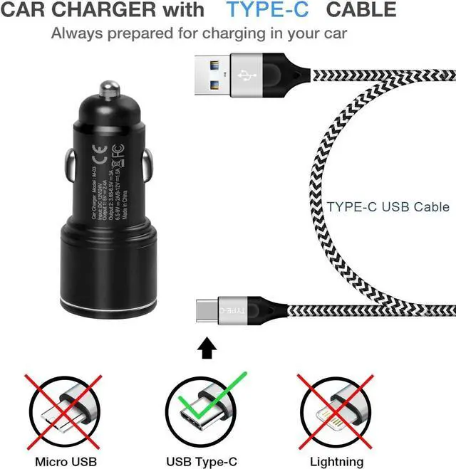 Alt view image 6 of 7 - Car Charger Fast Charging for Moto G Stylus 5G 2021 2020/Power 2021 2022,G100/G Pure/G Play/G Fast/G7 Play Power,Edge 2021 2020/Z4 Z3,Motorola One 5G Ace,30W Adapter Quick Charge 3.0+6FT USB Cable