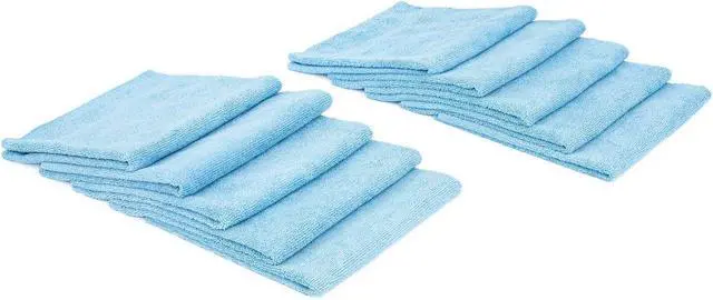 Alt view image 2 of 6 - The Rag Company - Edgeless 300 - Microfiber Detailing Towels, Perfect for Removing Polishes, Sealants, and Glaze; Great for Interior Cleaning and Dirty Jobs; 300GSM, 16in x 16in, Light Blue (10-Pack)