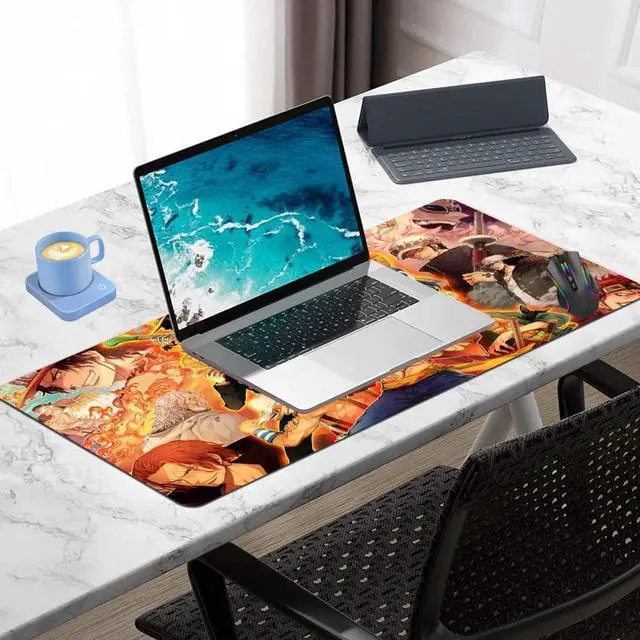 Alt view image 2 of 7 - Large Mouse Pad Non-Slip Rubber Mousepad Anime Gaming Mouse Pad Waterproof Keyboard Desk Mouse Mat for Game Work Office Home Decor Computer Accessories