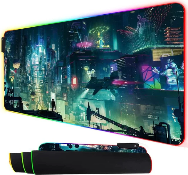 Main image of RGB Mouse Pad, XXL LED Gaming Mouse Mat Heavy Duty Anty Slip 35.4 * 15.7 Inches greencity