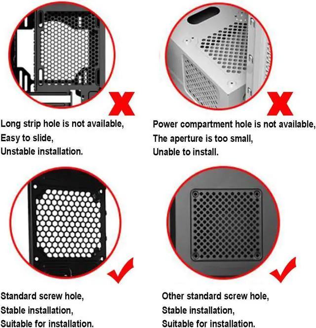 Alt view image 4 of 7 - 20PCS PC Case Fans Computer Cooling Fan Mount Screws, CPU Fan Mounting Pin Rivet Black Soft Rubber Reducing Noise Anti-Vibration Screws 65mm / 2.56in