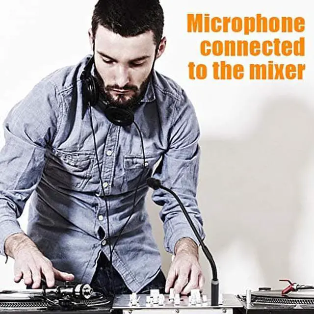 Alt view image 6 of 6 - Depusheng Professional Dynamic DJ Microphone for Mixer Dedicated Disc Shouting Microphone KTV Bar Gooseneck DJ Mic