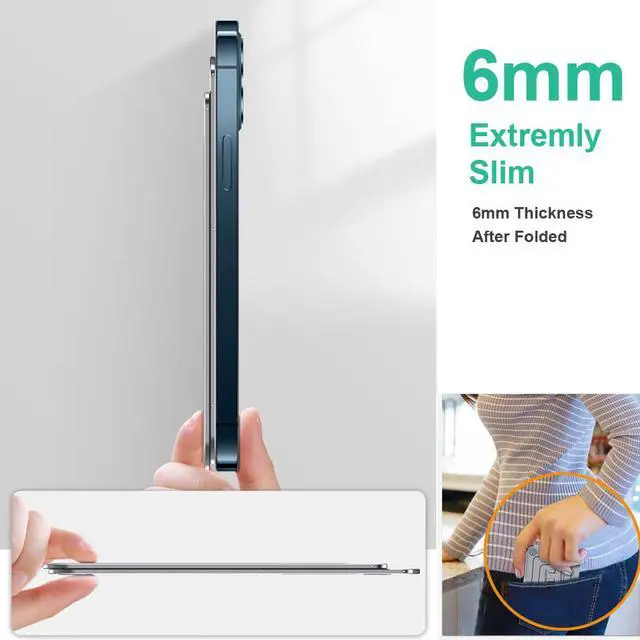 Alt view image 4 of 7 - Cell Phone Stand Adjustable Foldable Aluminum Desktop Phone Holder Compatible with iPhone Samsung Galaxy All Smartphones