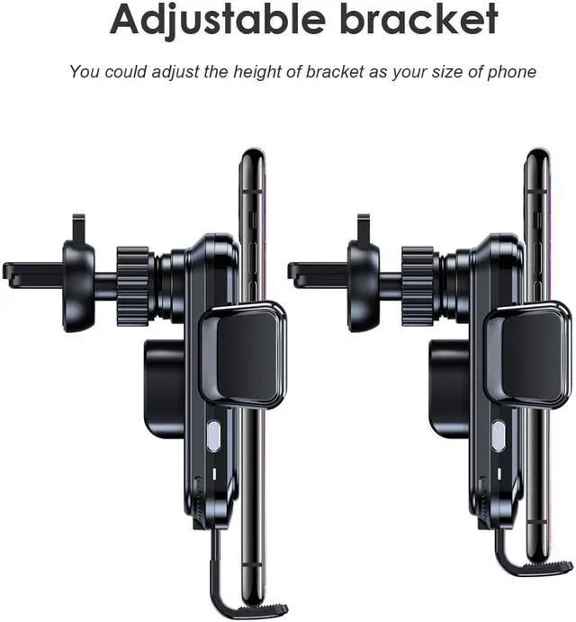 Alt view image 4 of 7 - 15W Car Qi Wireless Charger Phone Stander Infrared Sensor Auto Clamping For iPhone Xs Huawei xiaomi Car Phone Holder