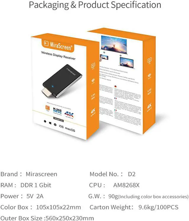 Alt view image 4 of 7 - Wireless HDMI-compatible Video Transmitter & Receiver Extender Display Adapter Dongle D2 for TV Monitor Projector switch PC