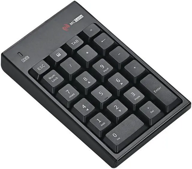 Alt view image 3 of 6 - Wireless numeric keypad 22-key with ESC calculator TAB = function key MC-61AG wireless keyboard
