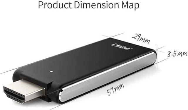 Alt view image 5 of 7 - Wireless HDMI-compatible Video Transmitter & Receiver Extender Display Adapter Dongle D2 for TV Monitor Projector switch PC