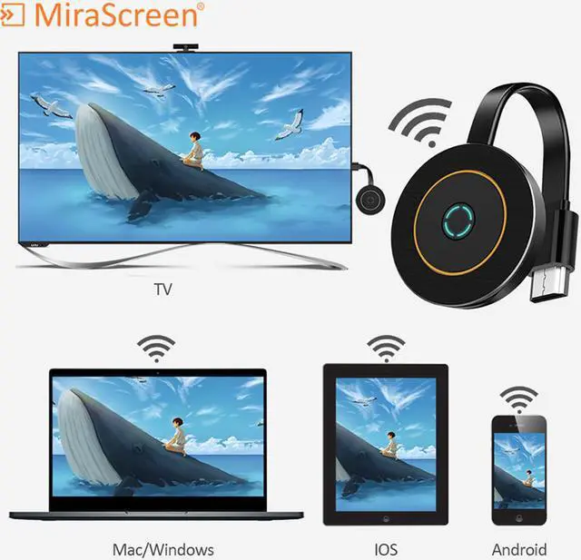 Main image of MiraScreen G10 2.4G&5.8G WiFi Receiver anycast Miracast ios Android TV Dongle HDMI-compatible anycast DLNA Airplay 5G TV Stick