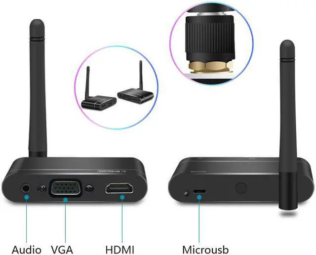 Alt view image 2 of 7 - MiraScreen TV stick 3 in 1 HDMI+VGA+AV Wireless full HD 1080P Display Dongle Receiver WiFi Miracast Airplay DLNA X6W