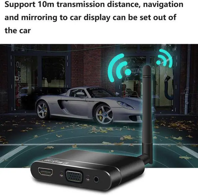 Alt view image 6 of 7 - MiraScreen TV stick 3 in 1 HDMI+VGA+AV Wireless full HD 1080P Display Dongle Receiver WiFi Miracast Airplay DLNA X6W
