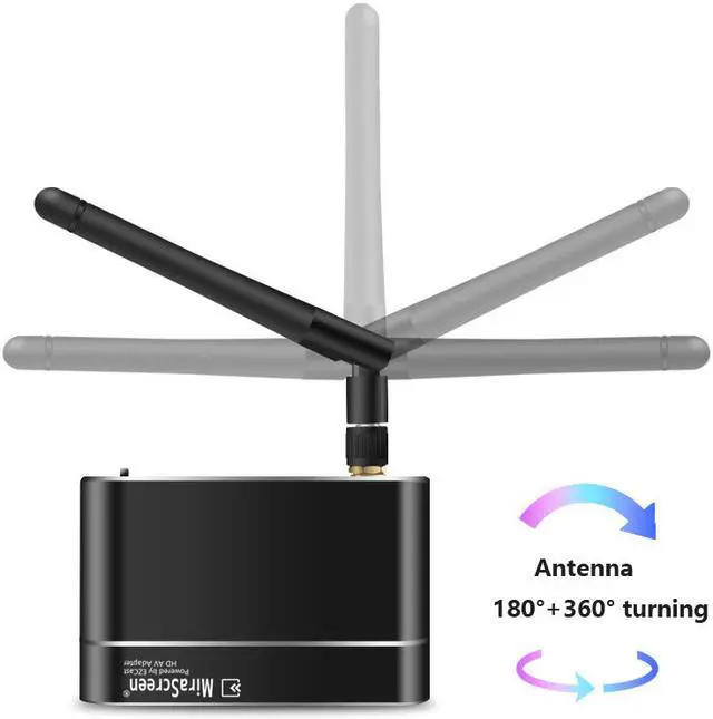 Alt view image 7 of 7 - MiraScreen TV stick 3 in 1 HDMI+VGA+AV Wireless full HD 1080P Display Dongle Receiver WiFi Miracast Airplay DLNA X6W