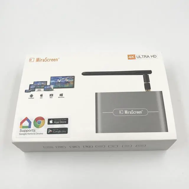 Alt view image 5 of 7 - Mirascreen X6W Plus 5G 4K anycast Miracast Wireless DLNA AirPlay Display Dongle Receiver Car display 5G TV Stick
