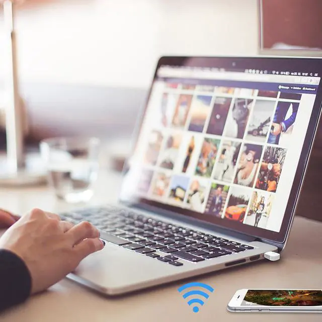 Alt view image 3 of 4 - EZC-5200BS Lan USB Ethernet Dual Band 2.4G 5G Mini Network WiFi Adapter Wifi Dongle Bluetooth Receiver Network Card