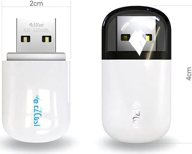 Alt view image 4 of 4 - EZC-5200BS Lan USB Ethernet Dual Band 2.4G 5G Mini Network WiFi Adapter Wifi Dongle Bluetooth Receiver Network Card