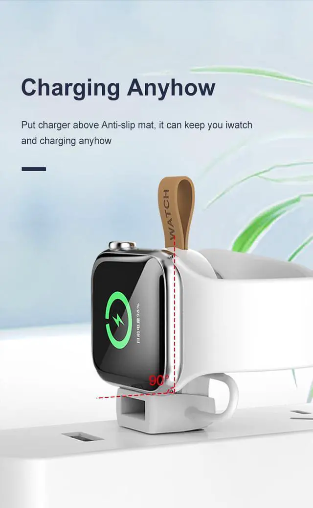 Alt view image 2 of 7 - New Accessories Wireless Watch Charger Case For Apple Watch