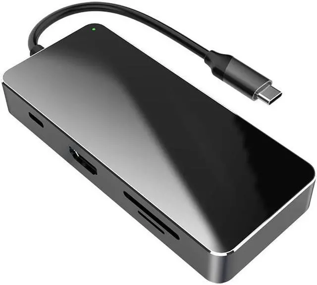 Alt view image 2 of 4 - High Speed Custom Aluminium 7 In 1 Docking Station 7 Port Usb Type C 3.1 Adapter Hub Usb 3.0 Hub For Macbook