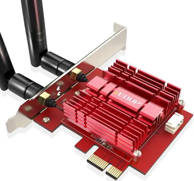 Alt view image 7 of 7 - 3000Mbps WiFi 6 Networkd Card PCI-E AXG200 Wireless WiFi Adapter 2.4+5G Dualband WIFI Adapter