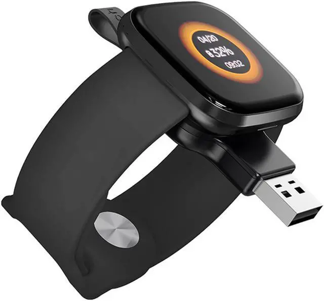 Main image of USB Charger for Fitbit Versa 3/Ftbit Sense Black Color Light Weight Travel Cordless Smartwatch Charger