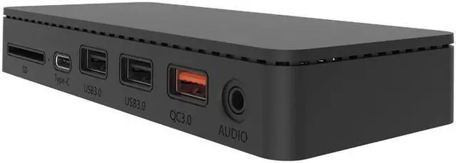 Alt view image 6 of 6 - DIDA Docking Station for Surface Pro 6 5 4 3 11 in 1 USB HUB with USB 3.0 QC3.0 HDMI-Compatible Type C Data SD Reader 3.5mm Jack Headphone LAN Port DC Power Adapter